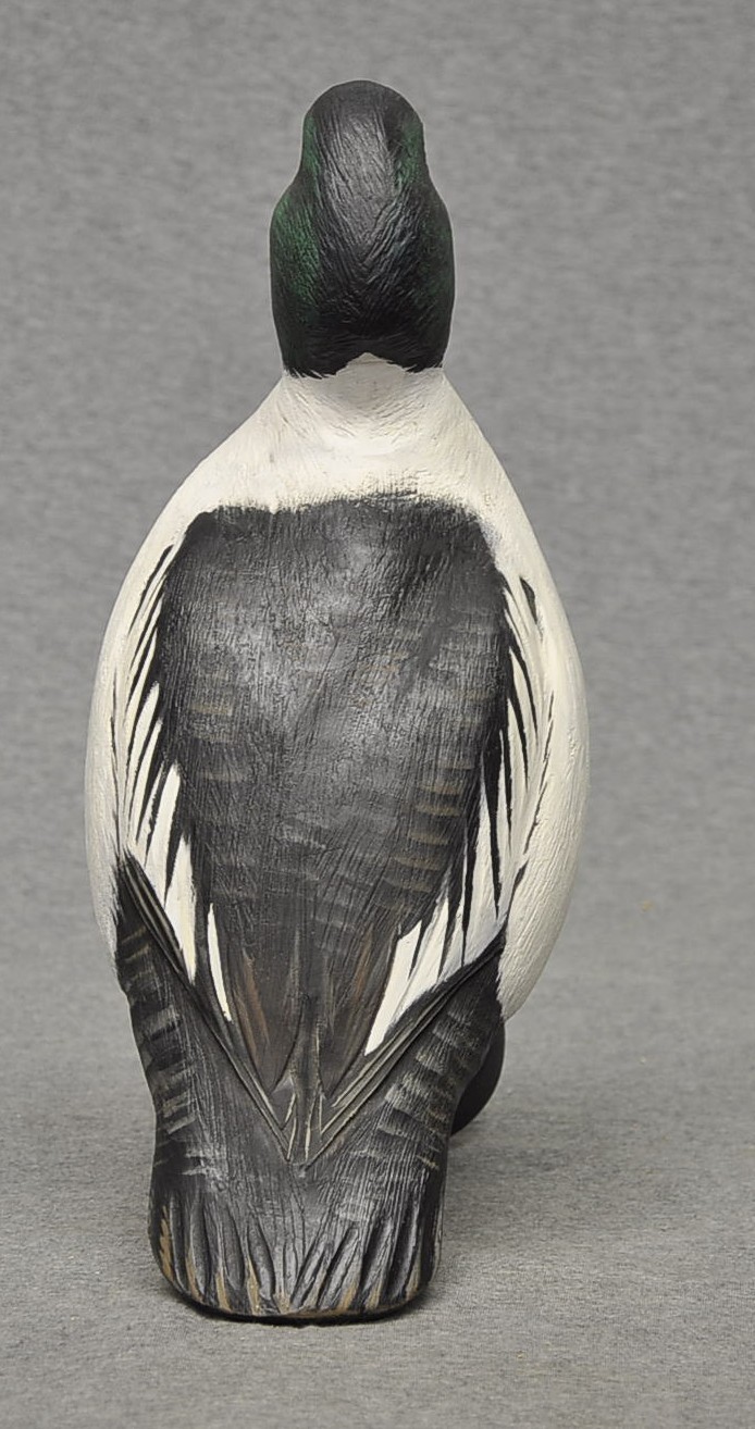 MIKE BORRETT WI HIGHLY DETAILED STANDING GOLDENEYE DRAKE DUCK DECOY BRANDED OP
