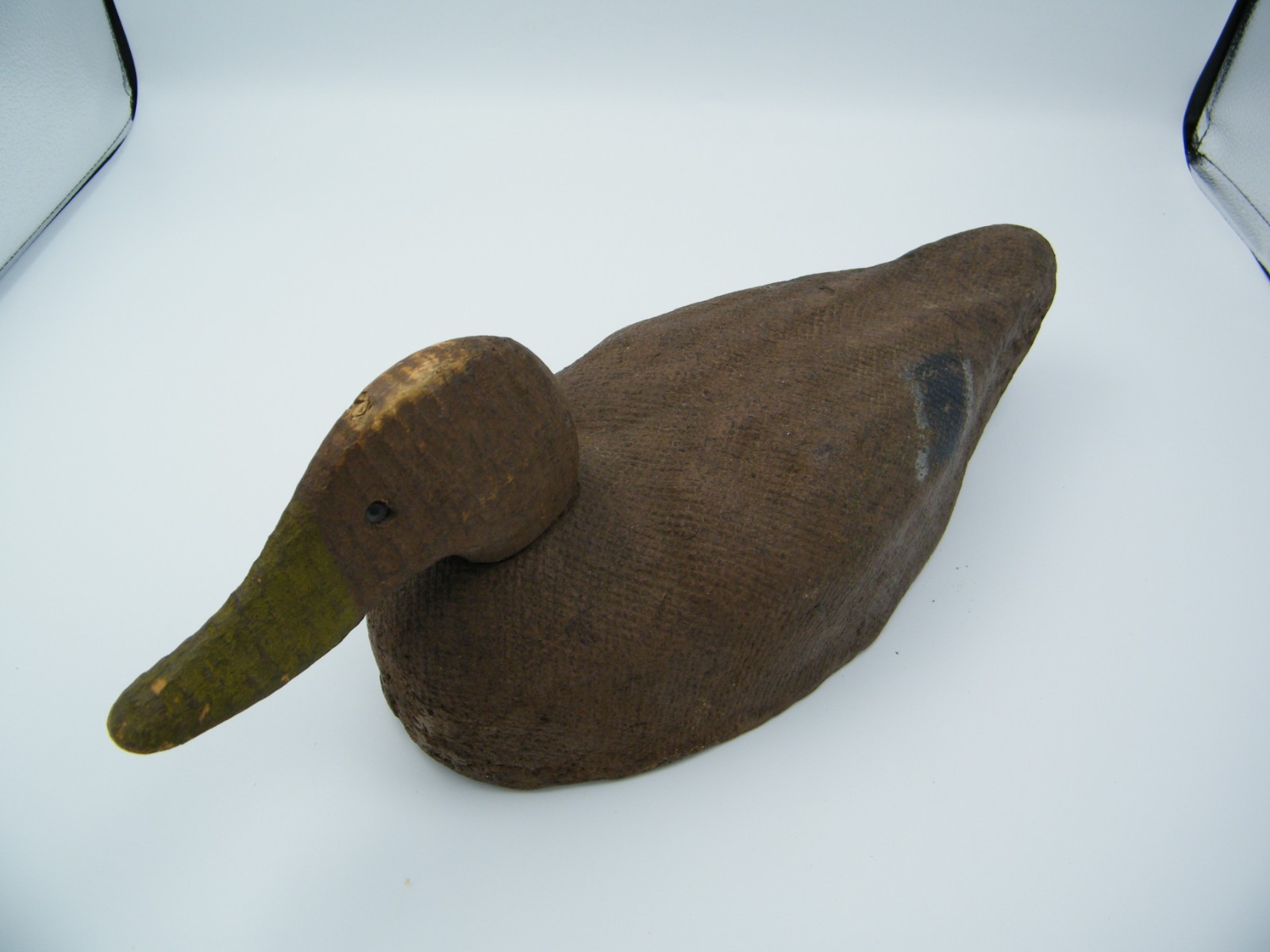 Vintage 1940’s Arrowhead Products Co Mallard Hen Black Duck Decoy