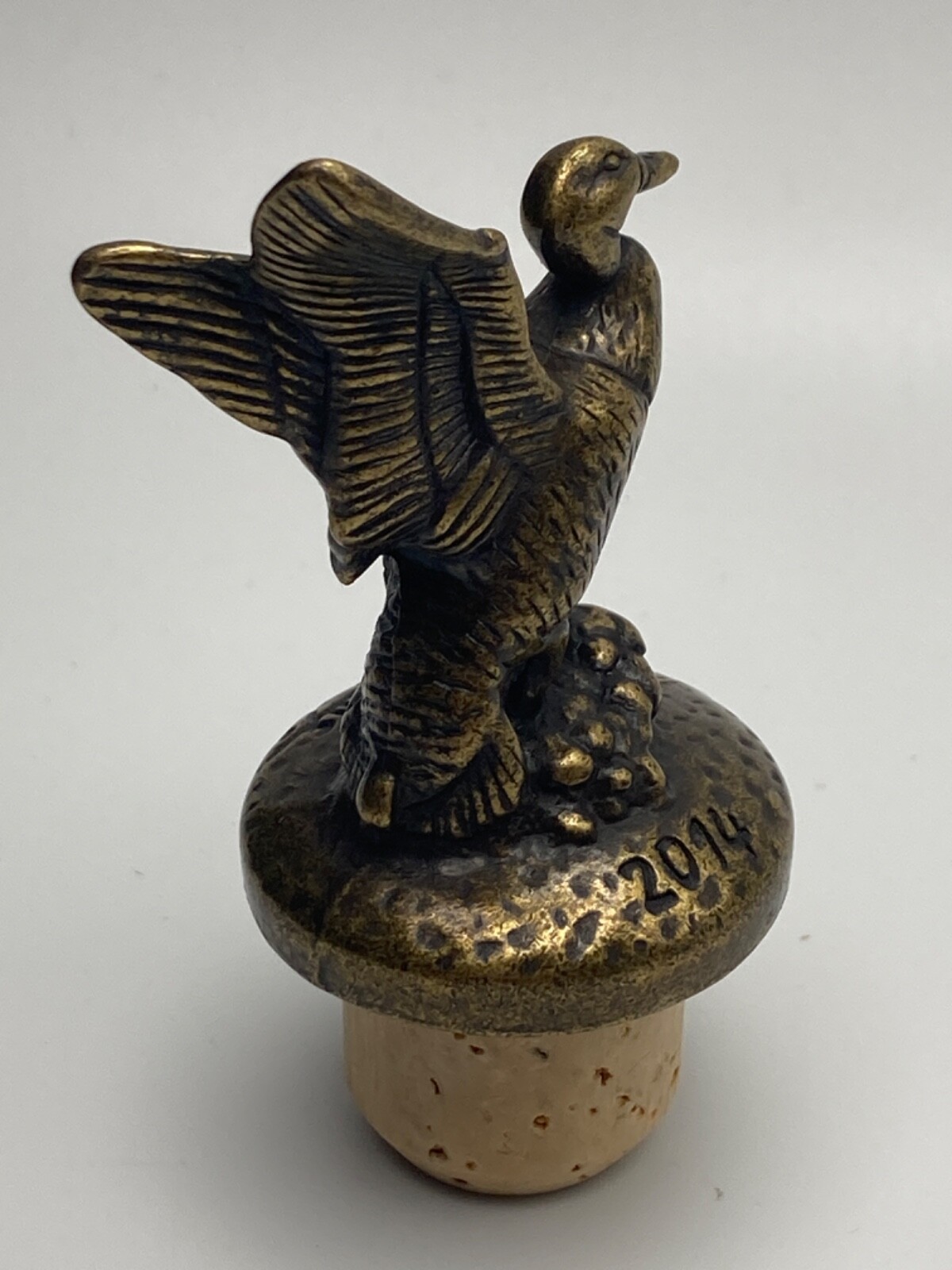 Jack Daniels DUCKS UNLIMITED Limitd Edition 2014 Wells Brass Bottle Stopper/Cork