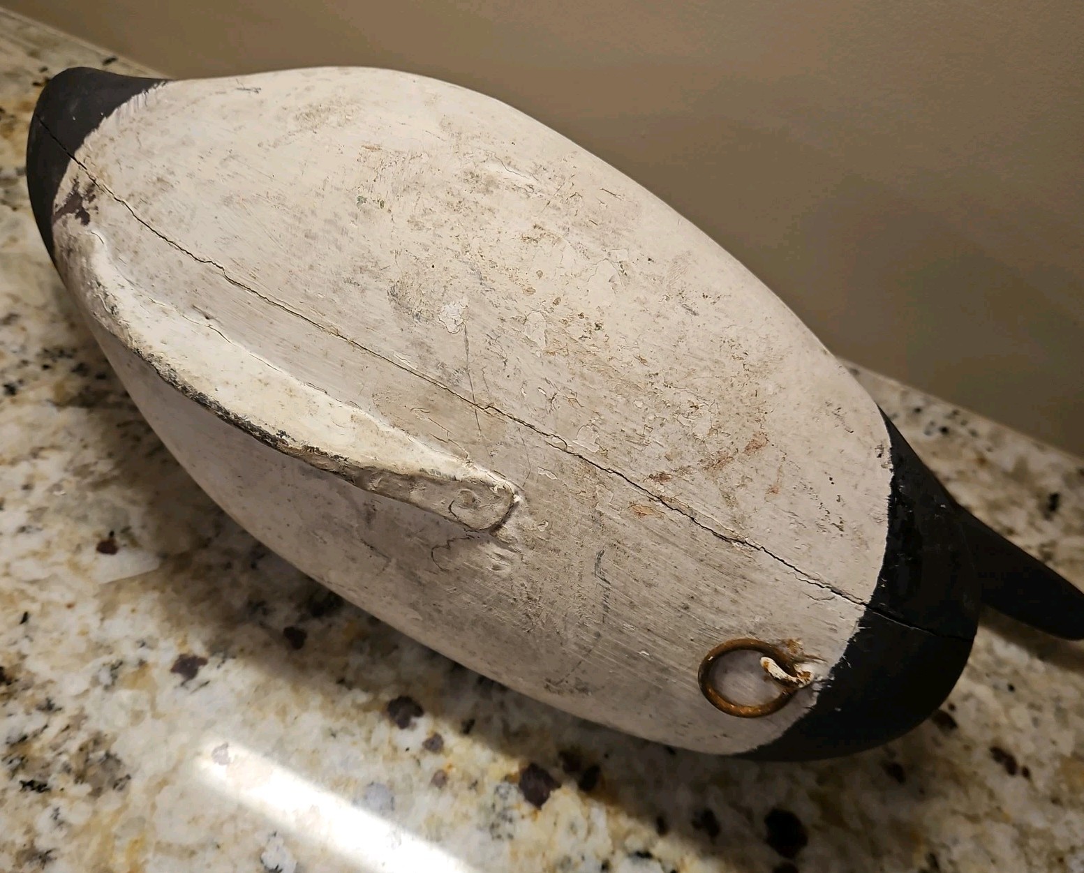 VINTAGE RETIRED CANVASBACK DUCK DECOY, Solid Wood, stand not included