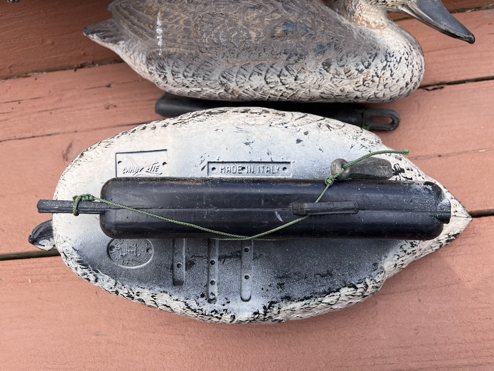 4 Duck Decoys Hunt Bird Hunting Old Plastic Vintage Mallard Ducks Carry Lite