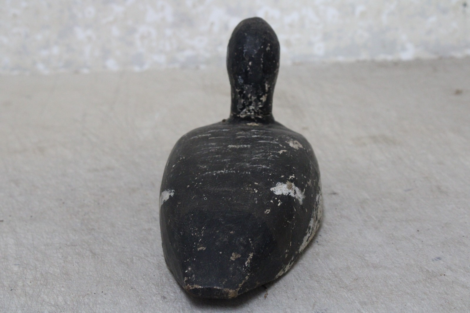 Vintage Wooden Duck Decoy Antique Solid Body Wood Removable Head NS