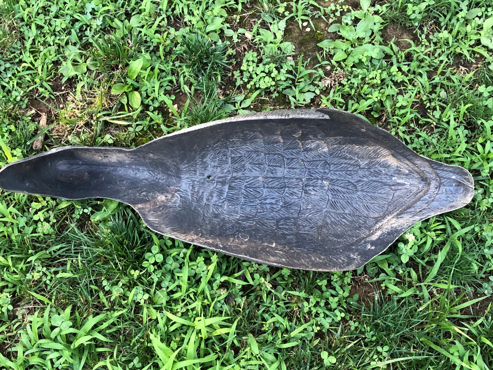 Vintage Large Sport Plast Goose Geese Decoy Hollow Shell Stackable Made Italy