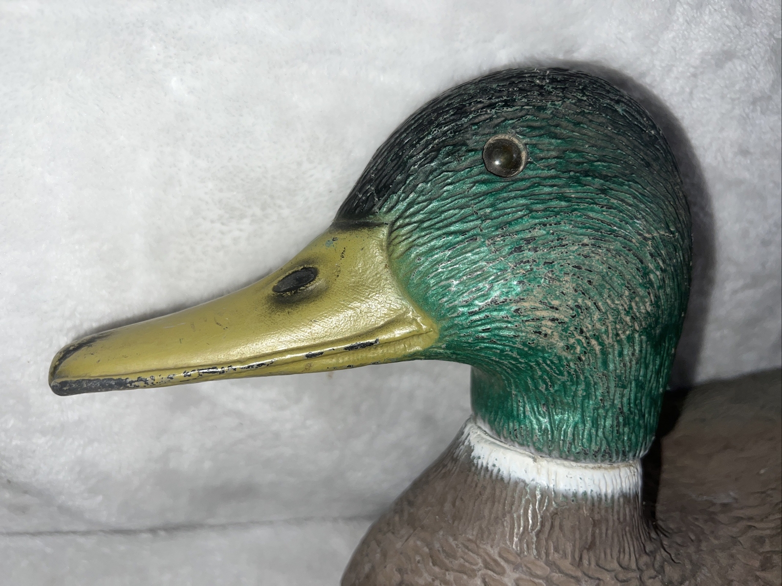 Vintage DUCK DECOY Plastic 15” Mallard Drake
