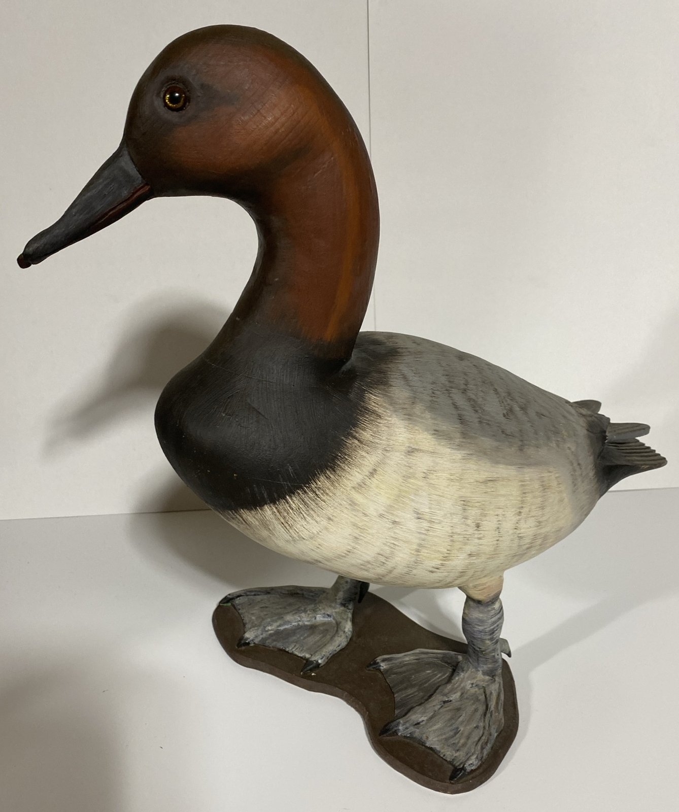 Pair Of 1981 Canvasback Duck Decoys by Robert D. Funke Havre DeGrace Maryland