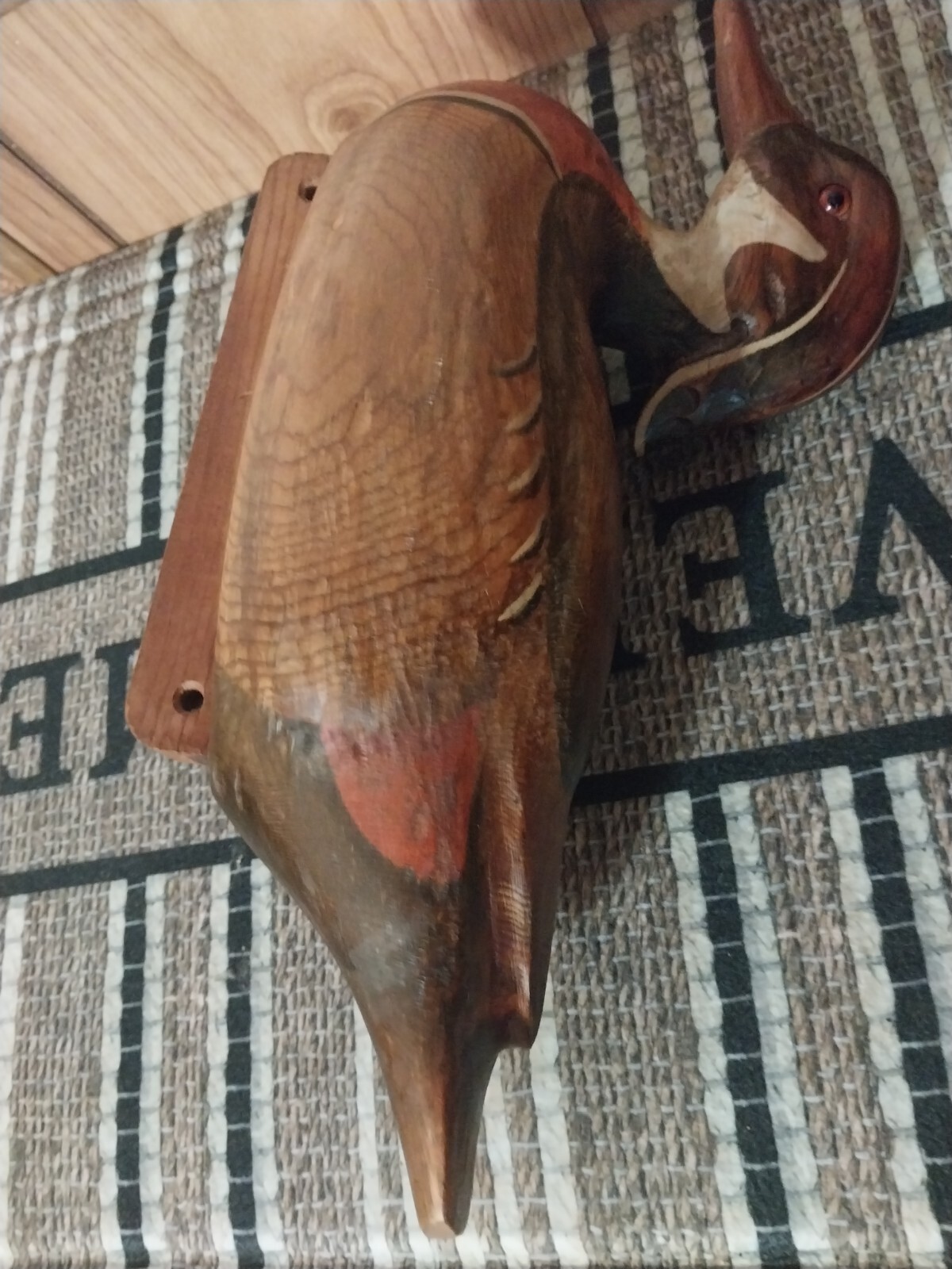 Vintage R.d Lewis Wood Duck Craving 7-6-1979 Super Nice Pre owned 13x8x6 G.eyes