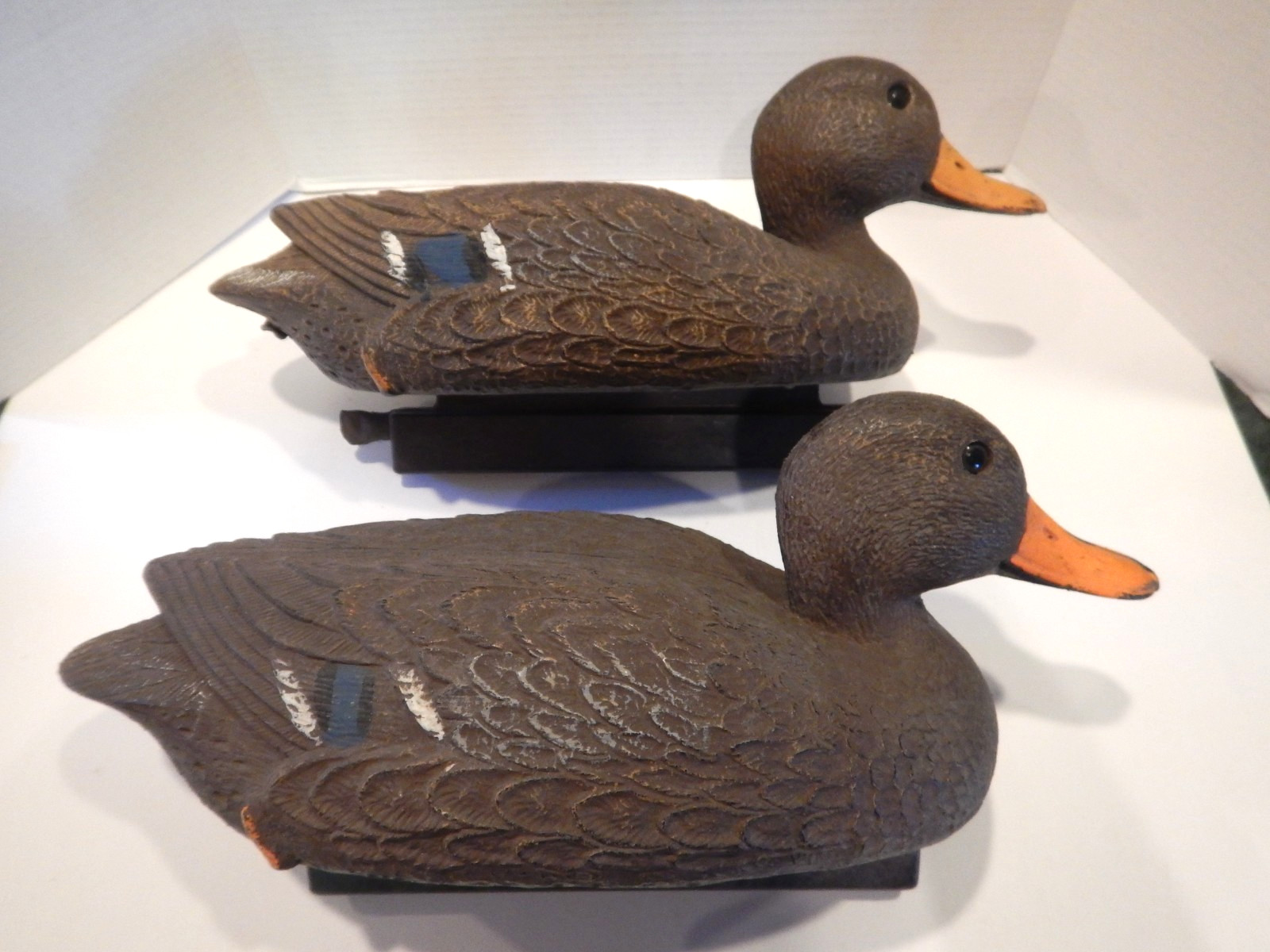 Vintage Flambeau Mallard Hen Duck Decoy Cabin Decor Lot of 2 USA (L25)