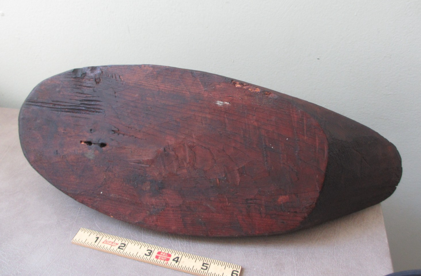 Antique MAINE Primitive Wood Duck Decoy Hand Carved Folk Art Working Bird