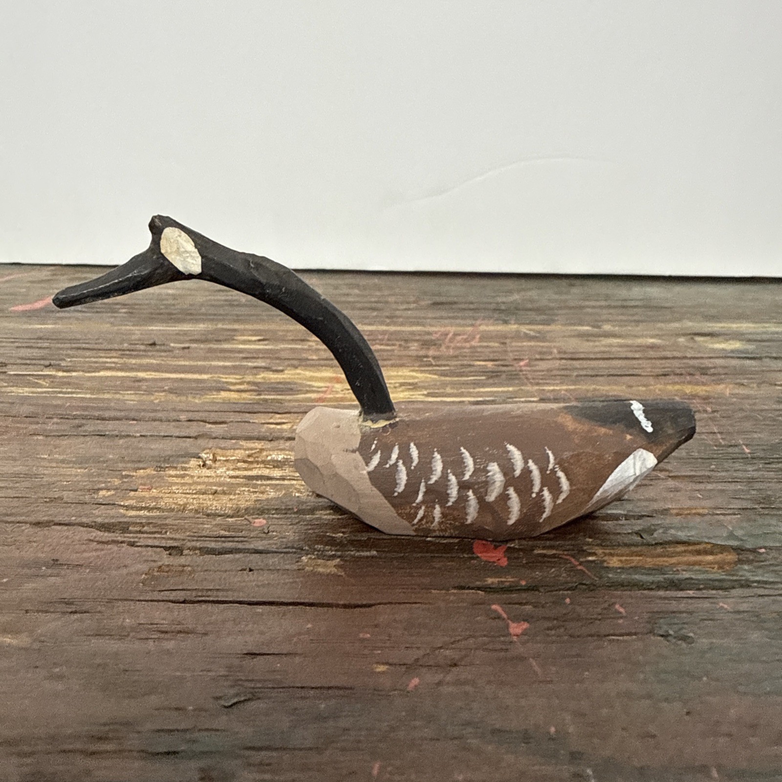Vintage 1992 Richard Glick Kenester, MD Miniature Root Head Canada Goose Decoy