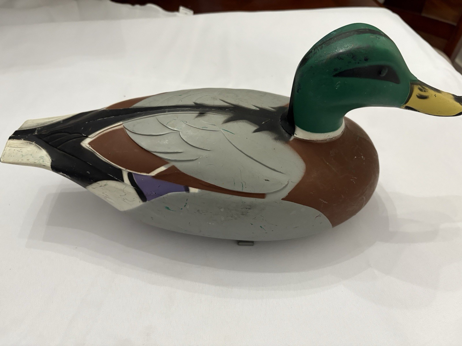 D-9 Victor Duck Decoy Mallard Pair Vintage 1967 Male/Female Woodstream Co USA