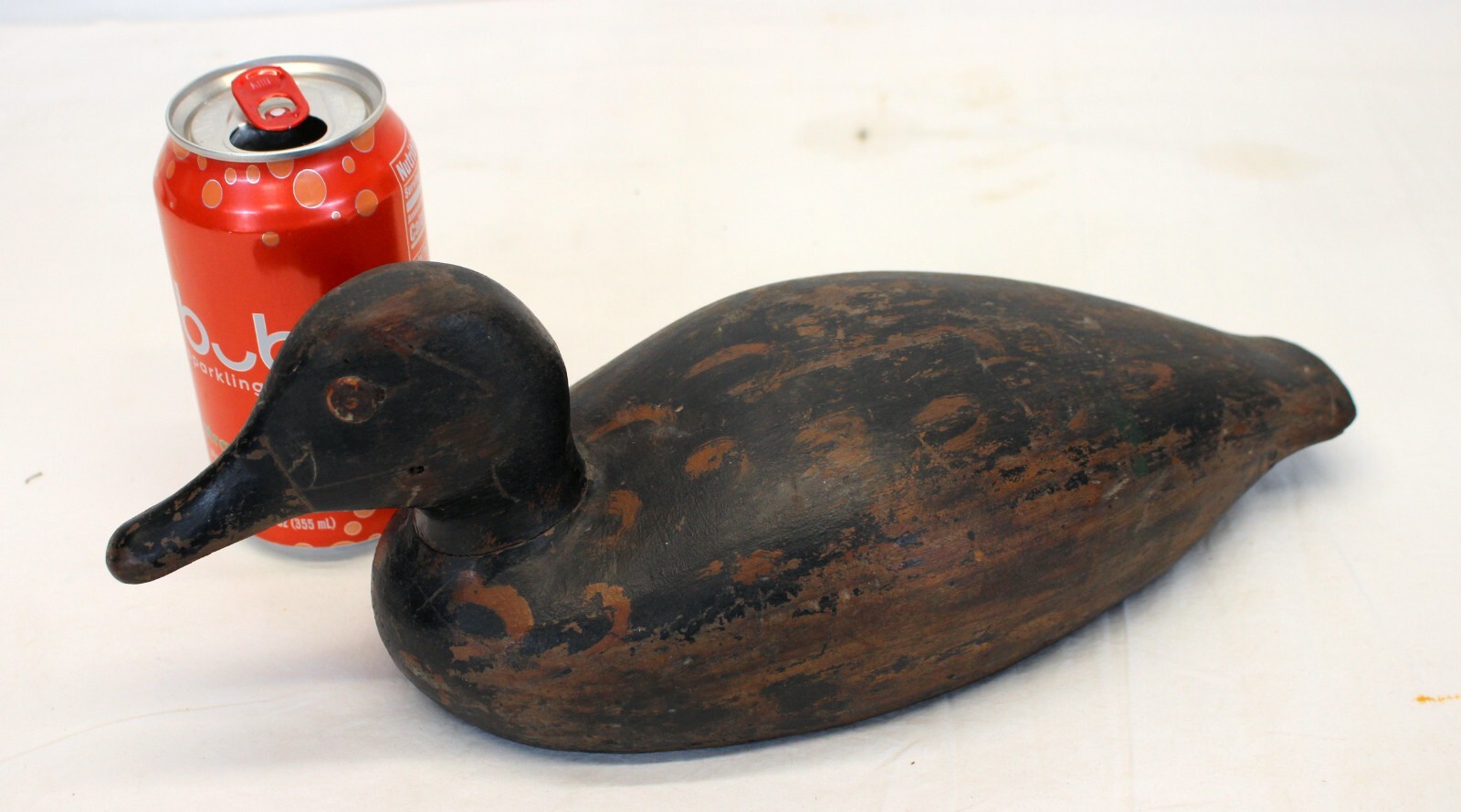 old WOODEN DUCK DECOY vintage antique Unsigned Collectible Hunting Bird Display
