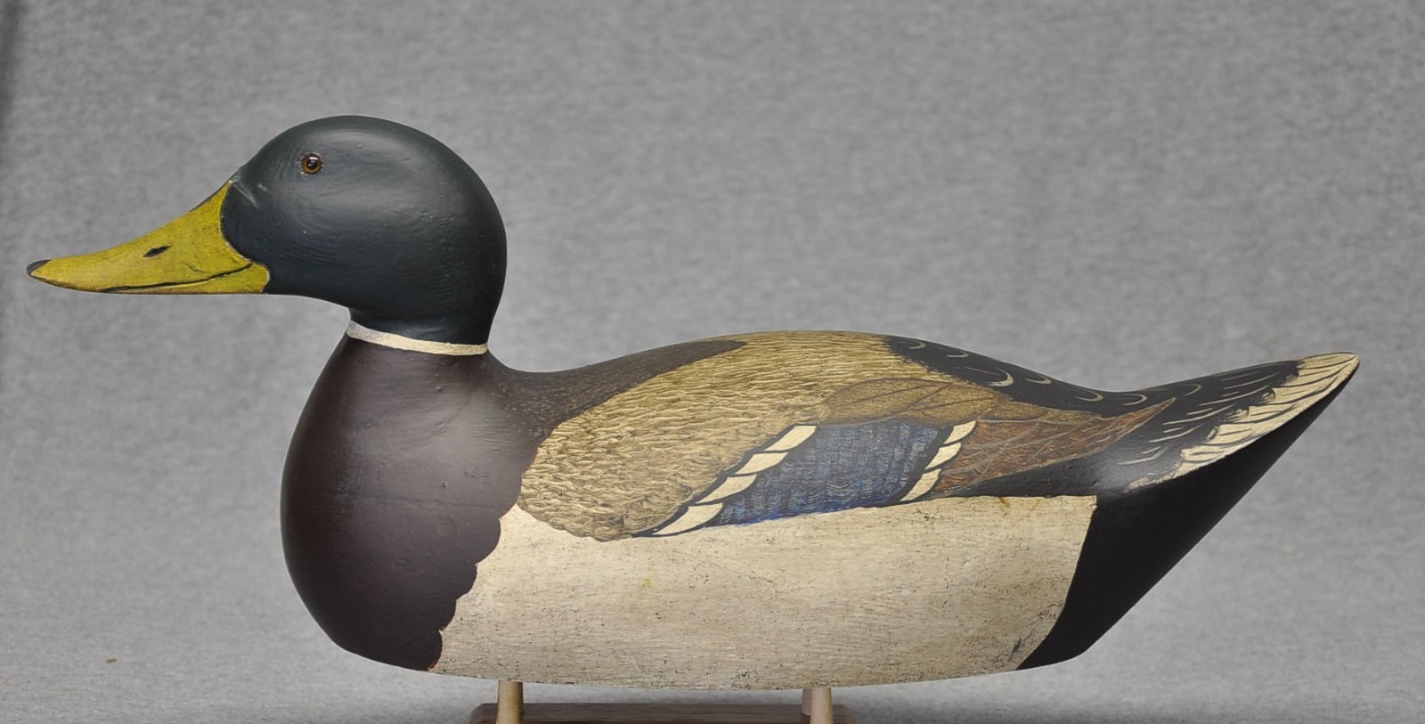 VINTAGE CUSTOMIZED Mason Premier MALLARD DUCK DECOY 1915 MODEL EXCELLENT COND