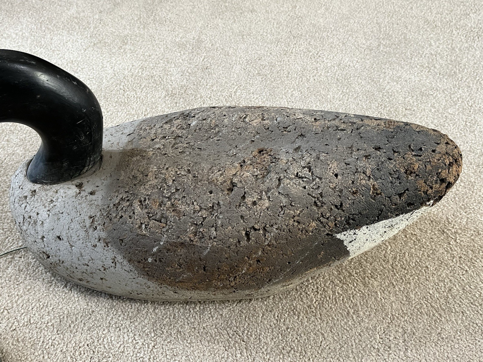 Vintage 24″ Cork Body Canada Goose Decoy by Harold Haman Middletown DE