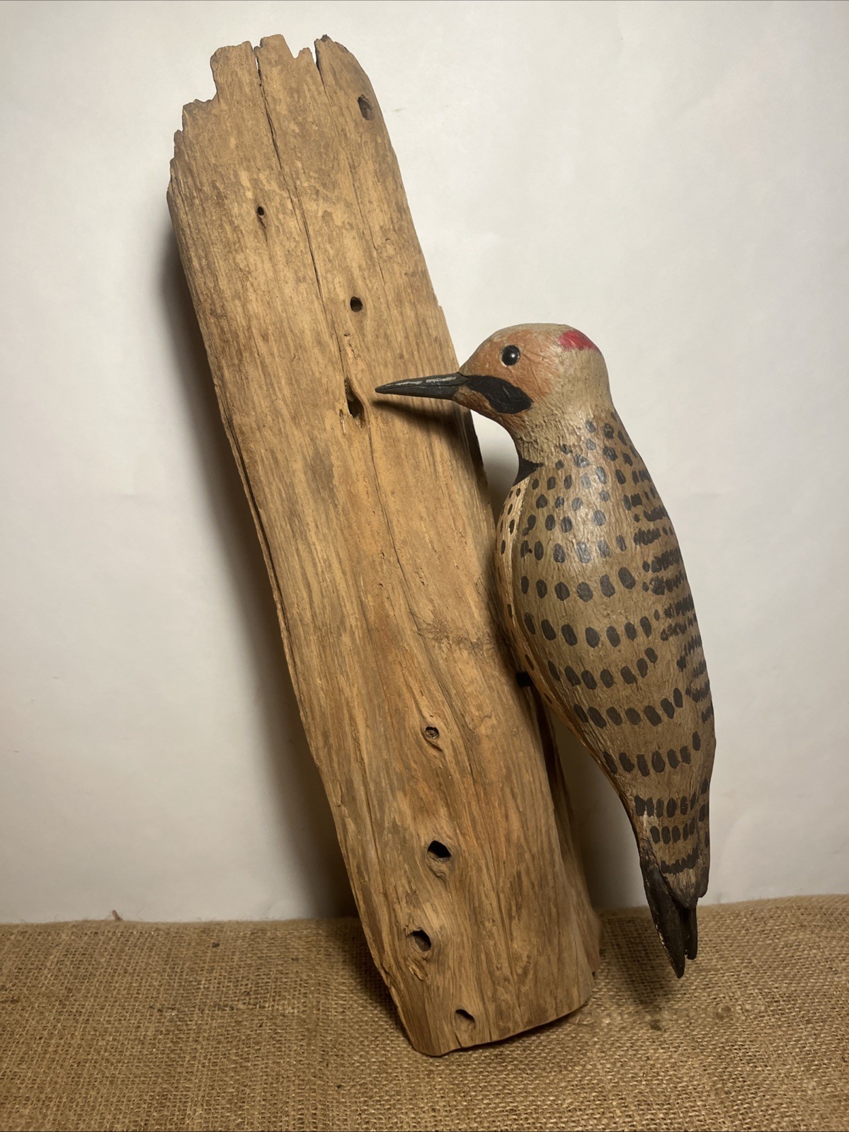flicker woodpecker wall hanging mount decoy hand carved folk art
