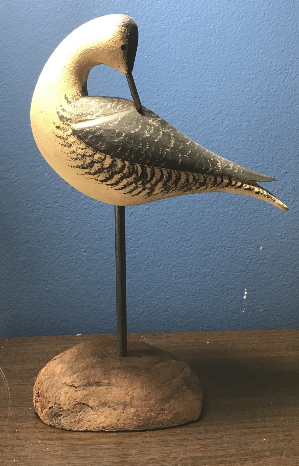 Shorebird Decoy Carving Fence Post Art David Personius