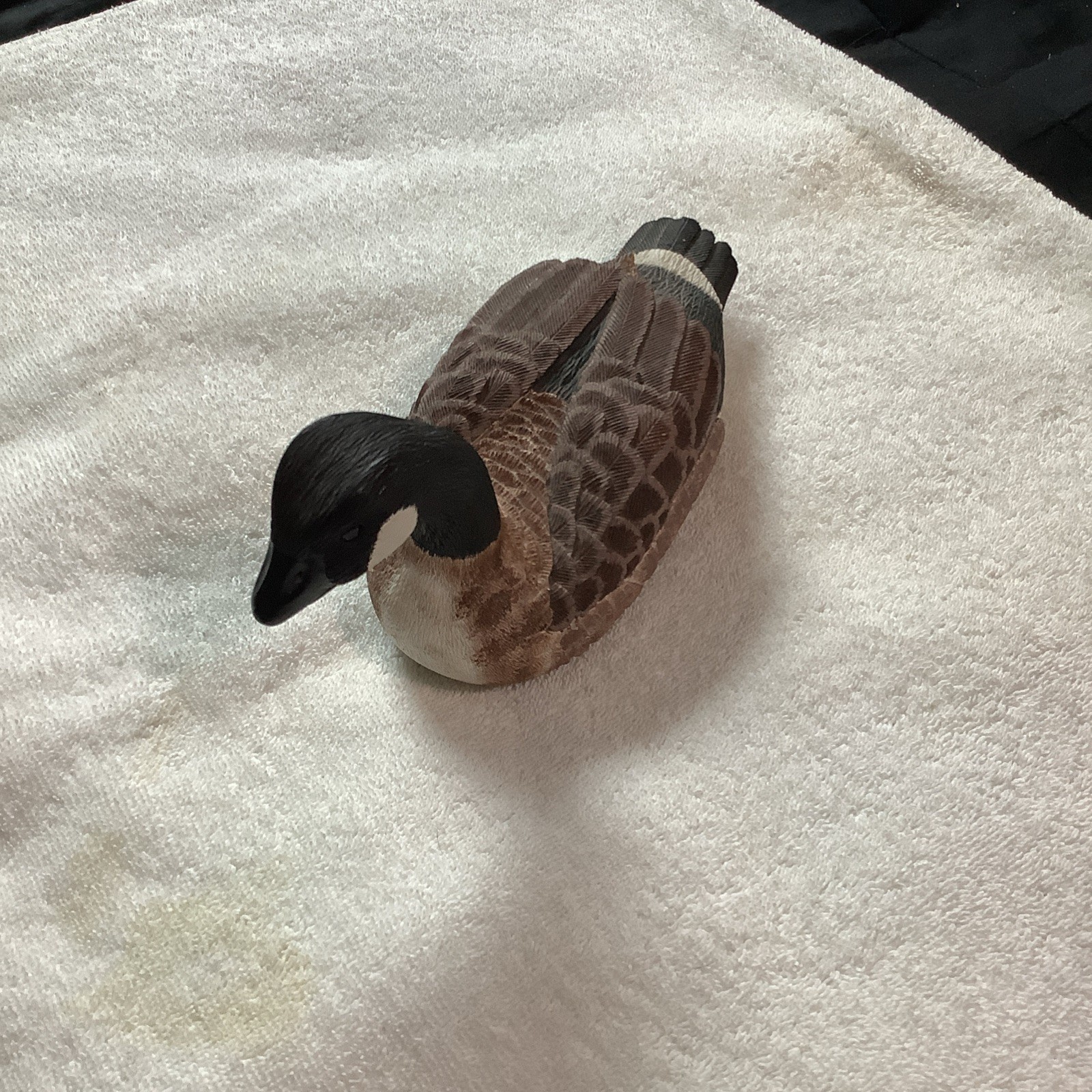 Hand Painted Canadian Goose Decoy Signed By Artist Don Lomboy
