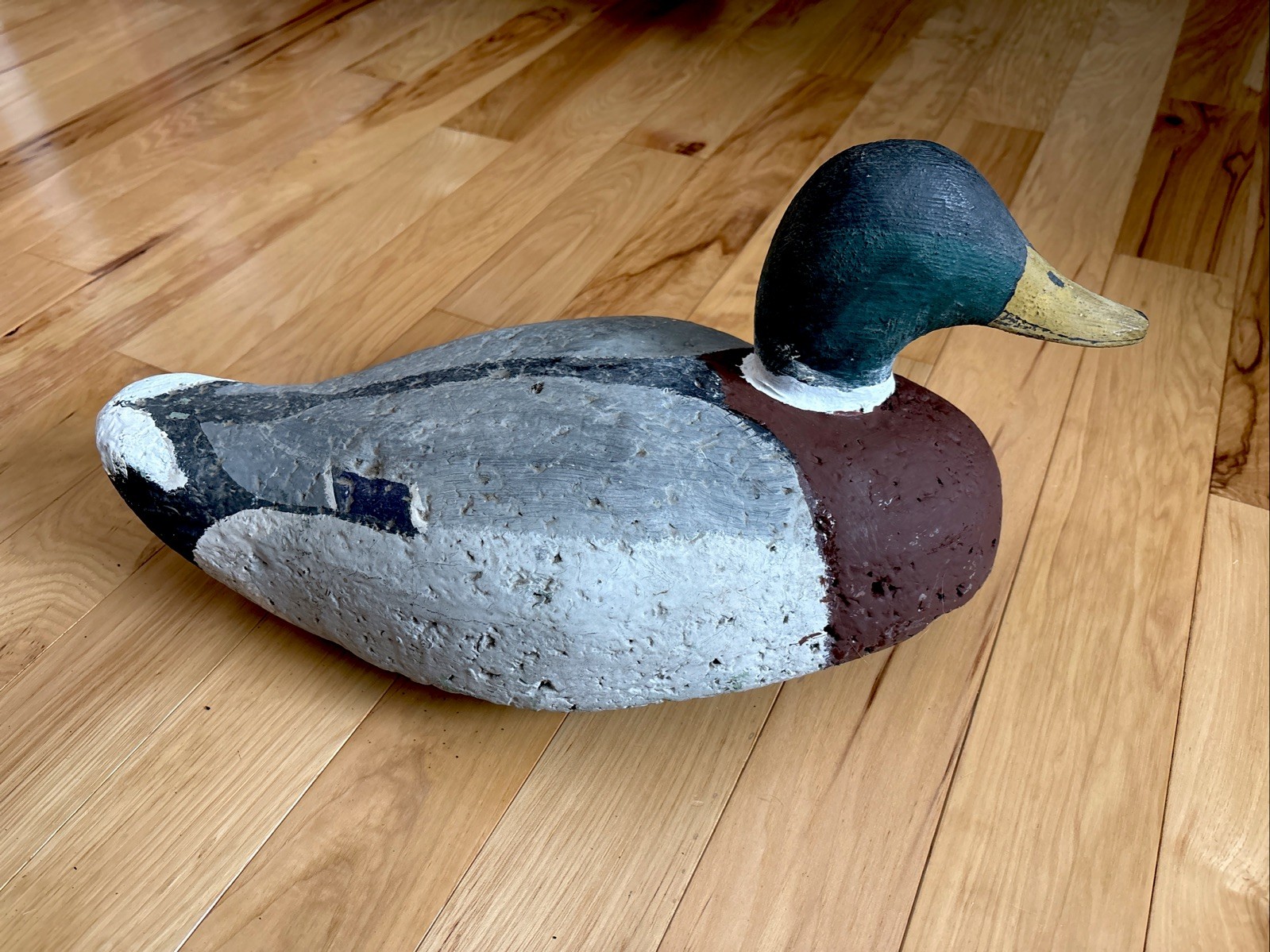 LL Bean Herters? Duck Decoy Mallard Deluxe Oversize Cork 19” Please Read See Pic