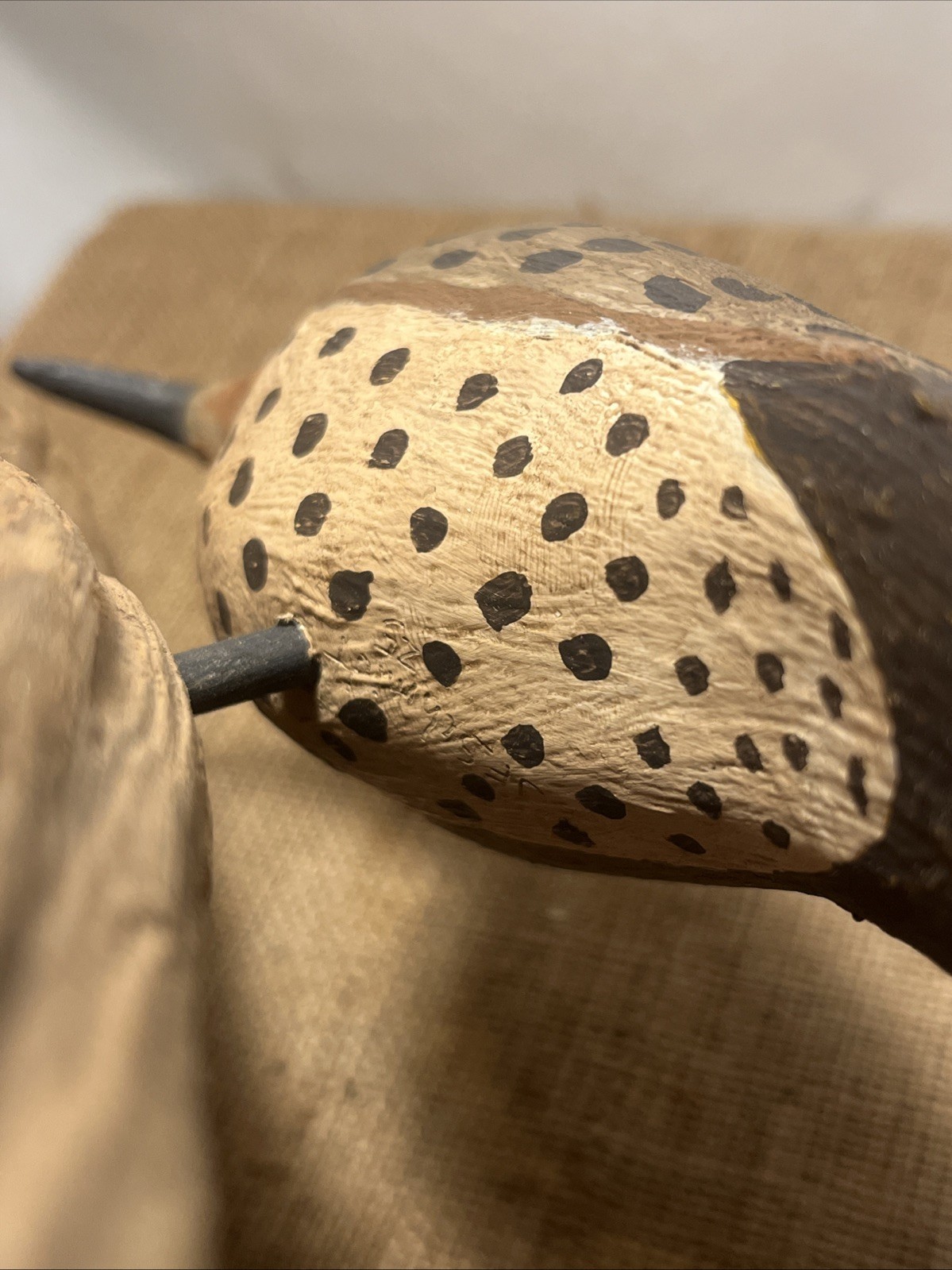 flicker woodpecker wall hanging mount decoy hand carved folk art