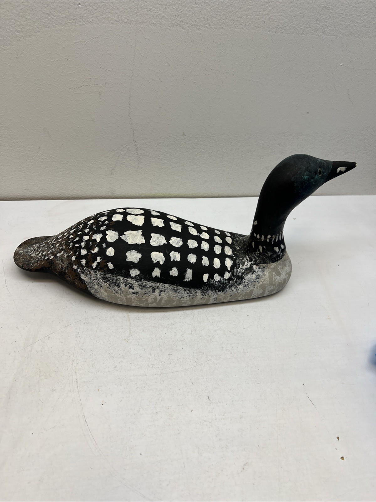 Common Loon Duck Decoy Solid Wood Hand Painted By John Hohing 1980