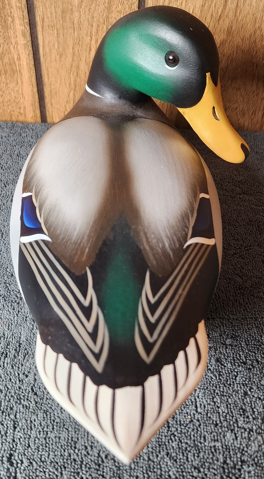 Bill Schauber Mallard Duck Decoy Signed 2003 Bird Chesapeake Bay VTG Maryland