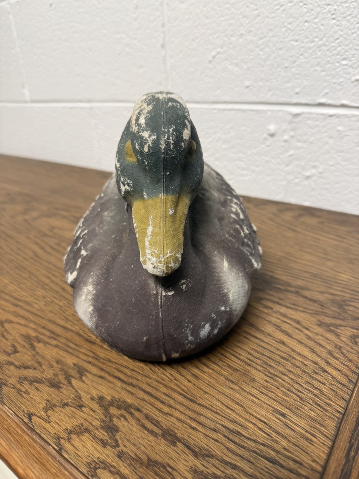 Vintage Victor Tru-Life Animal Trap Co. Paper Mache Mallard Drake Duck Decoy