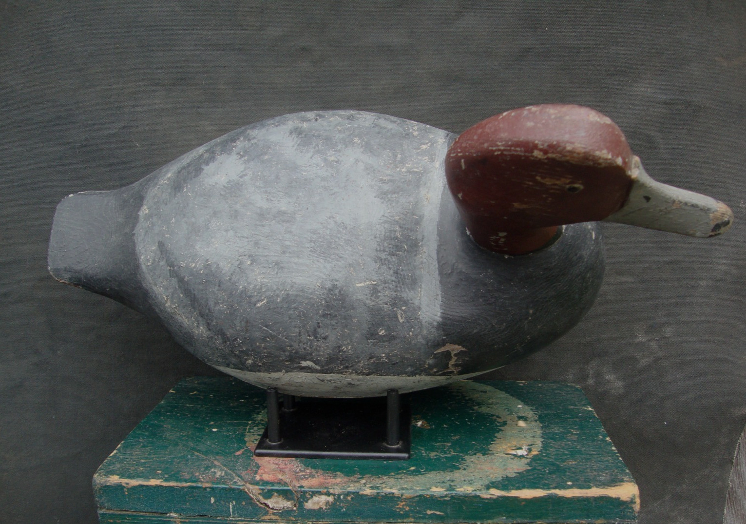 ANTIQUE REDHEAD PRIMITIVE HUNTING DECOY NEW YORK MICHIGAN OHIO OLD LURE NR