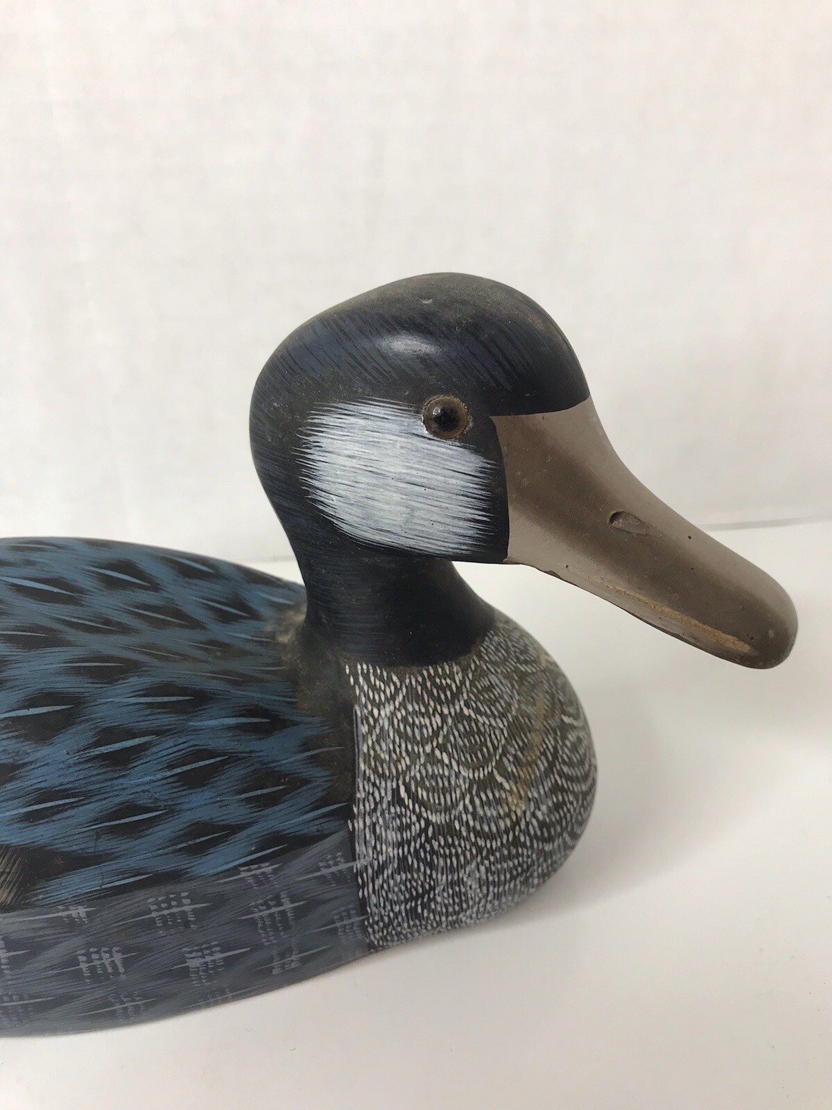 Vintage Wooden Painted Duck 1986 Made In The