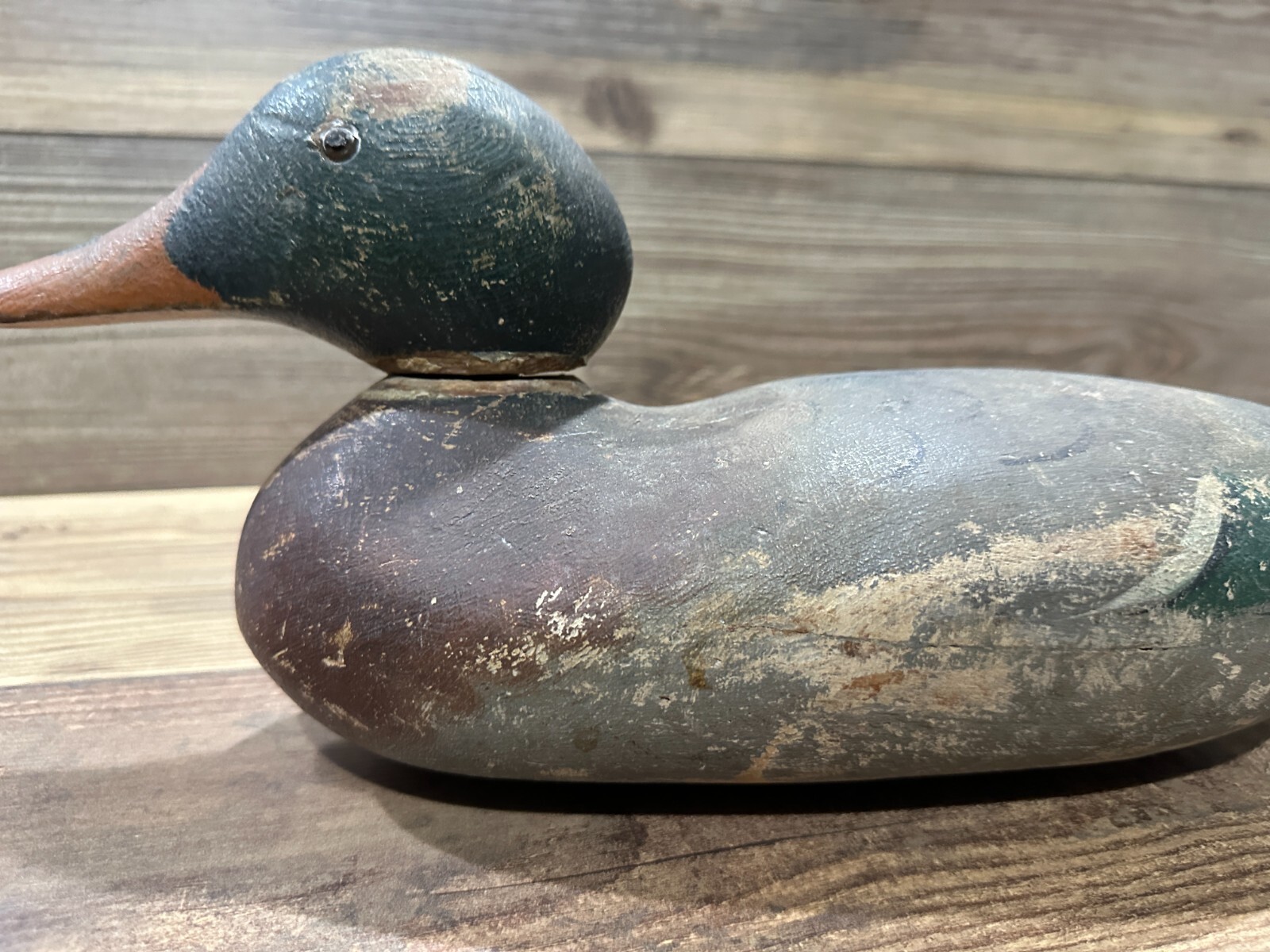 Antique Vintage Wood Duck Decoy **MASON** Mallard Drake — Standard Grade