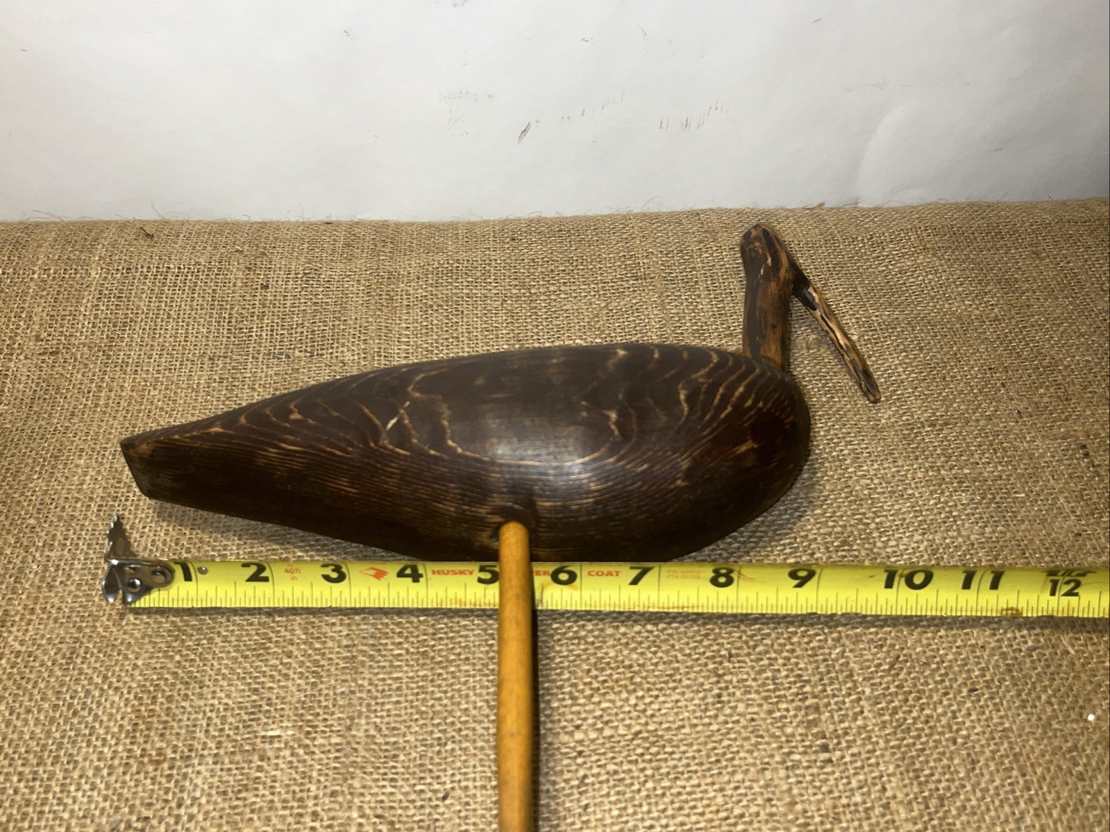 root head shorebird decoy duck hunting antique unknown
