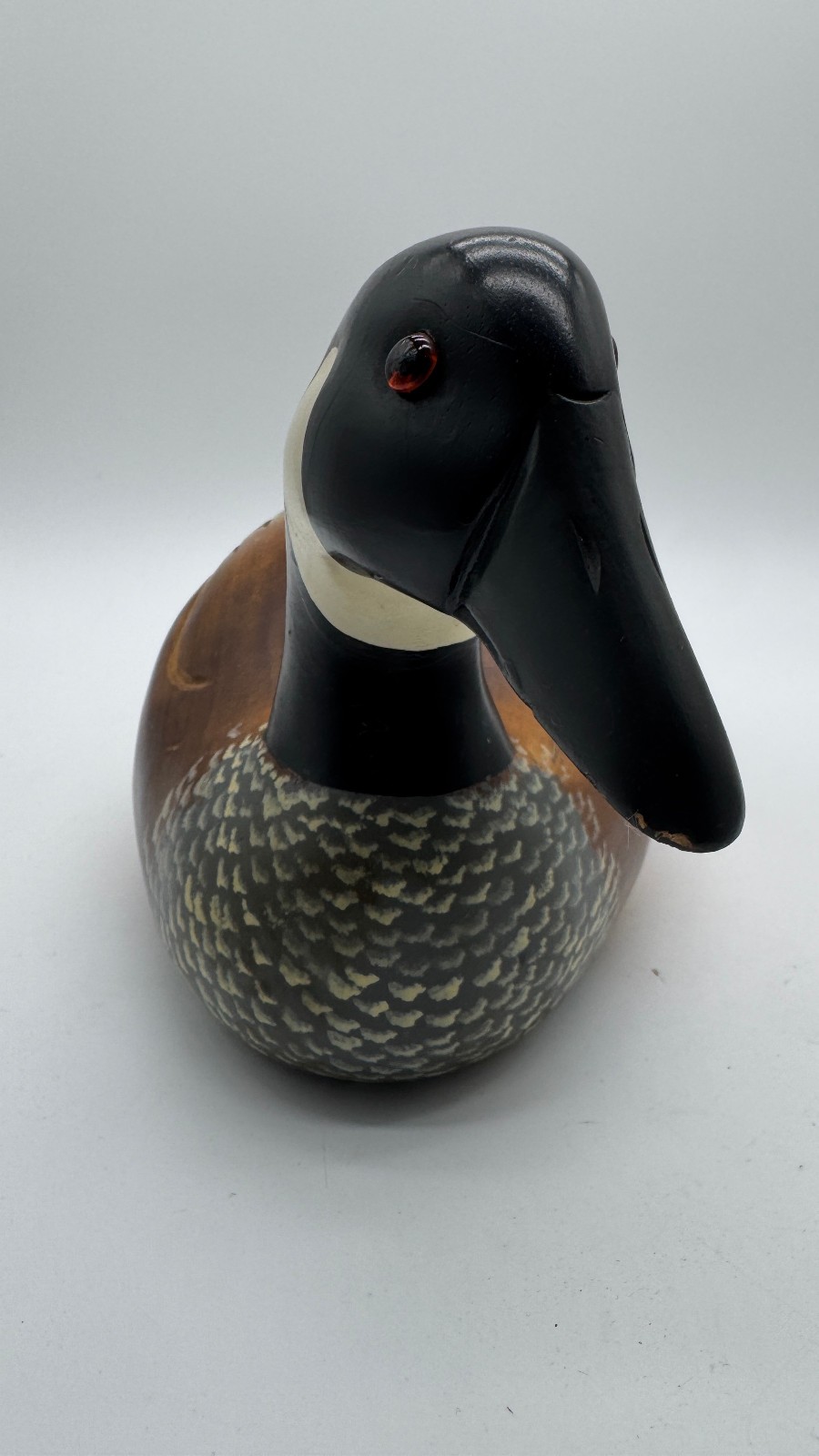 Hand Carved Wood Canada Goose Duck Decoy