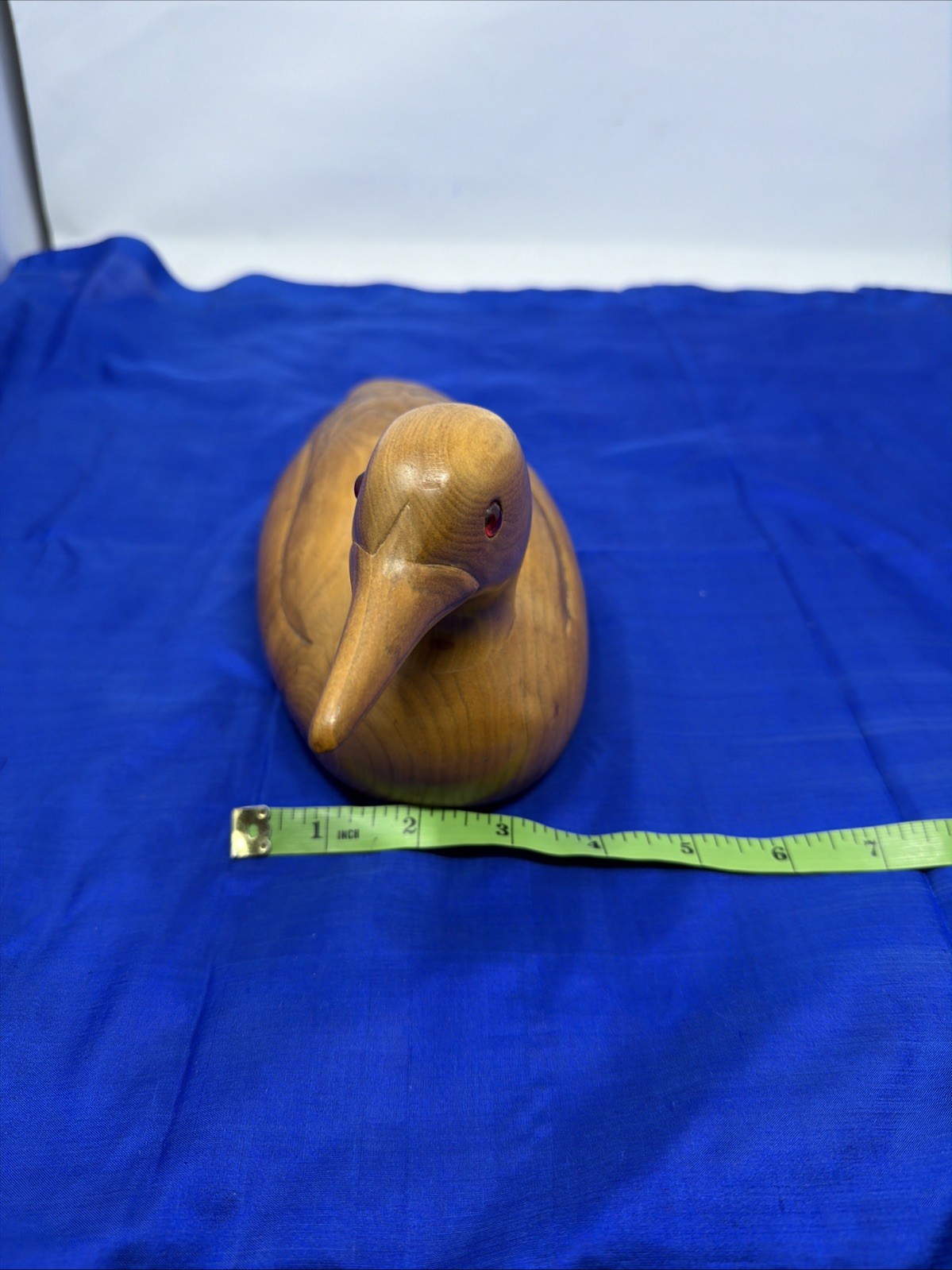 Loon Duck Decoy Hand Carved Inez Esse 1984 Wooden Bird Factory – Unpainted Blank