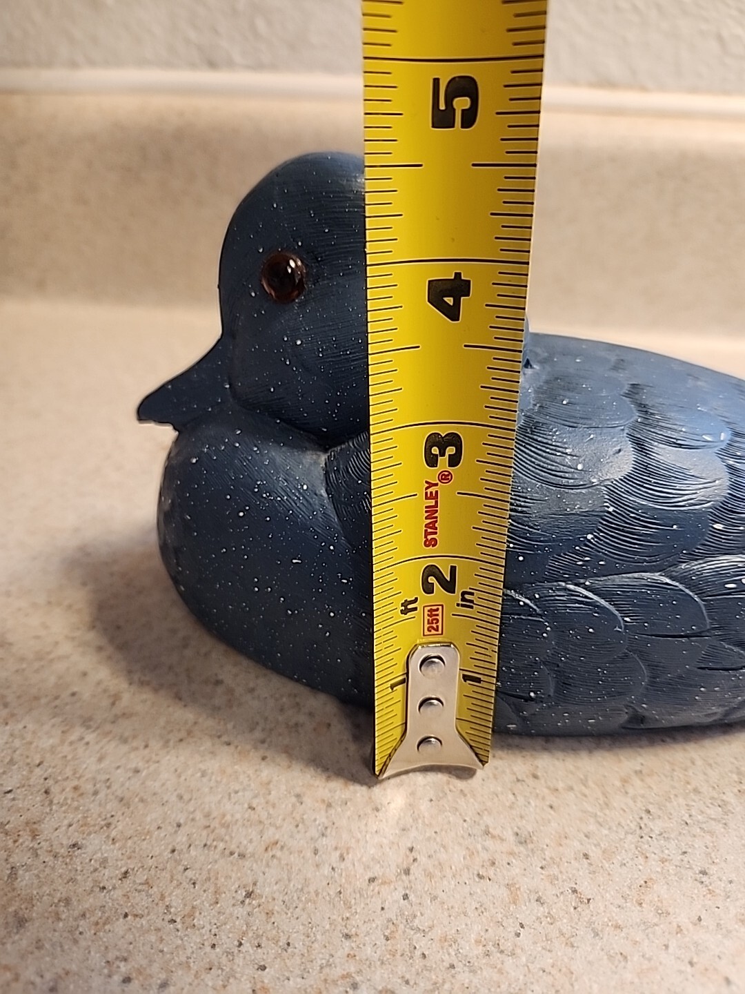 Blue Resin Wood Ducks adult and duckling
