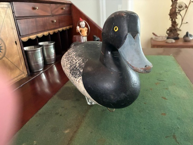 Vintage Bluebill Drake Decoy attributed to Charlie Bryan Middle River, Maryland