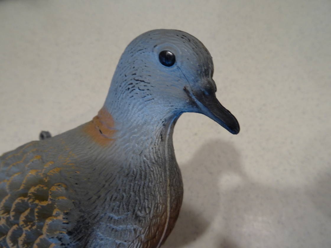 7 Vtg Tortora Plastic Dove Decoys Clip on Hang Sport Plast Made In Italy Hunting
