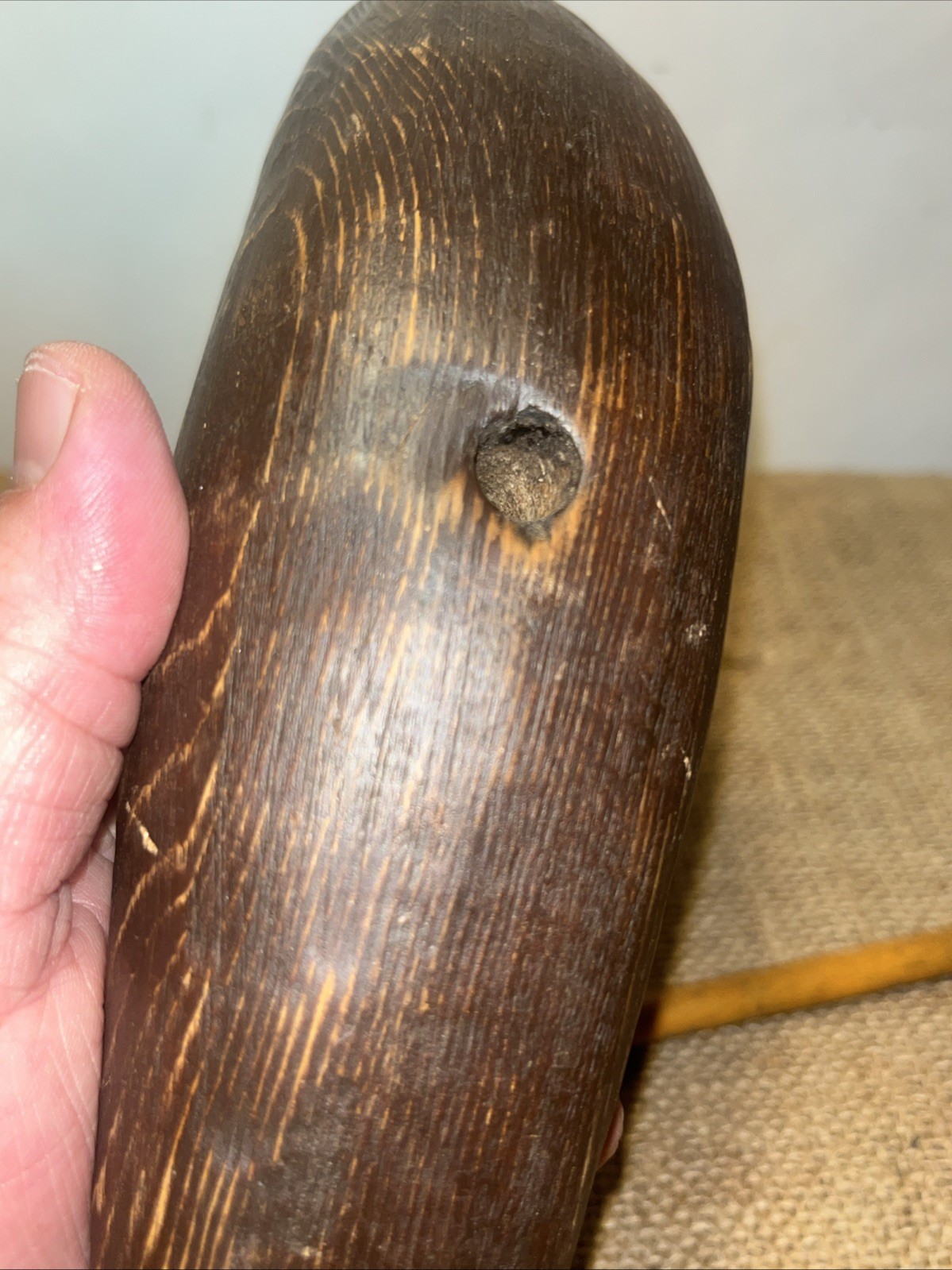 root head shorebird decoy duck hunting antique unknown
