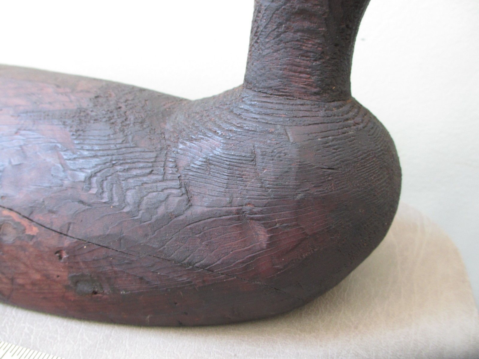 Antique MAINE Primitive Wood Duck Decoy Hand Carved Folk Art Working Bird