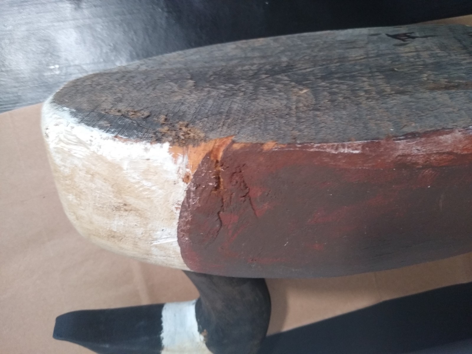 Carved Wooden Canada Goose Decoy