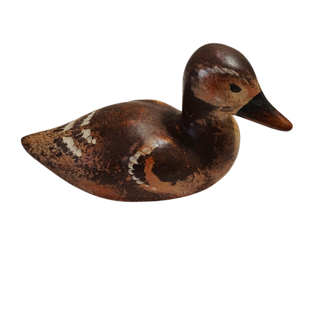 Sarreid Ltd Wooden Duck Decoy | Hand Carved | Hand Painted | Mallard | 8″
