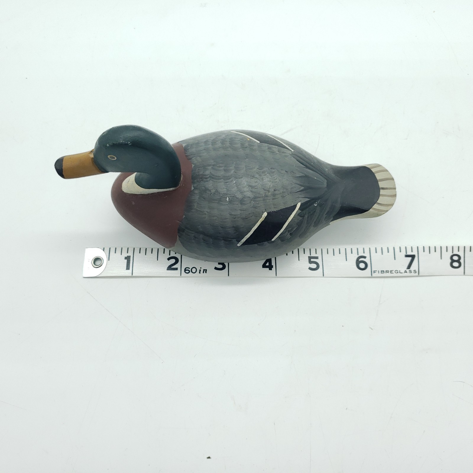 Mallard Mini Duck Decoy By Captain Jess Urie, Rock Hall, Maryland MD Signed