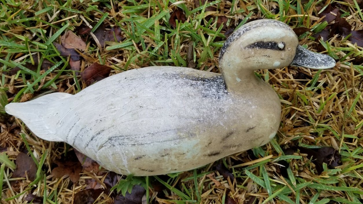 Vintage Duck Decoy, 1955 J.S. McGuire, Fairfax Featherlite Plastic Decoy