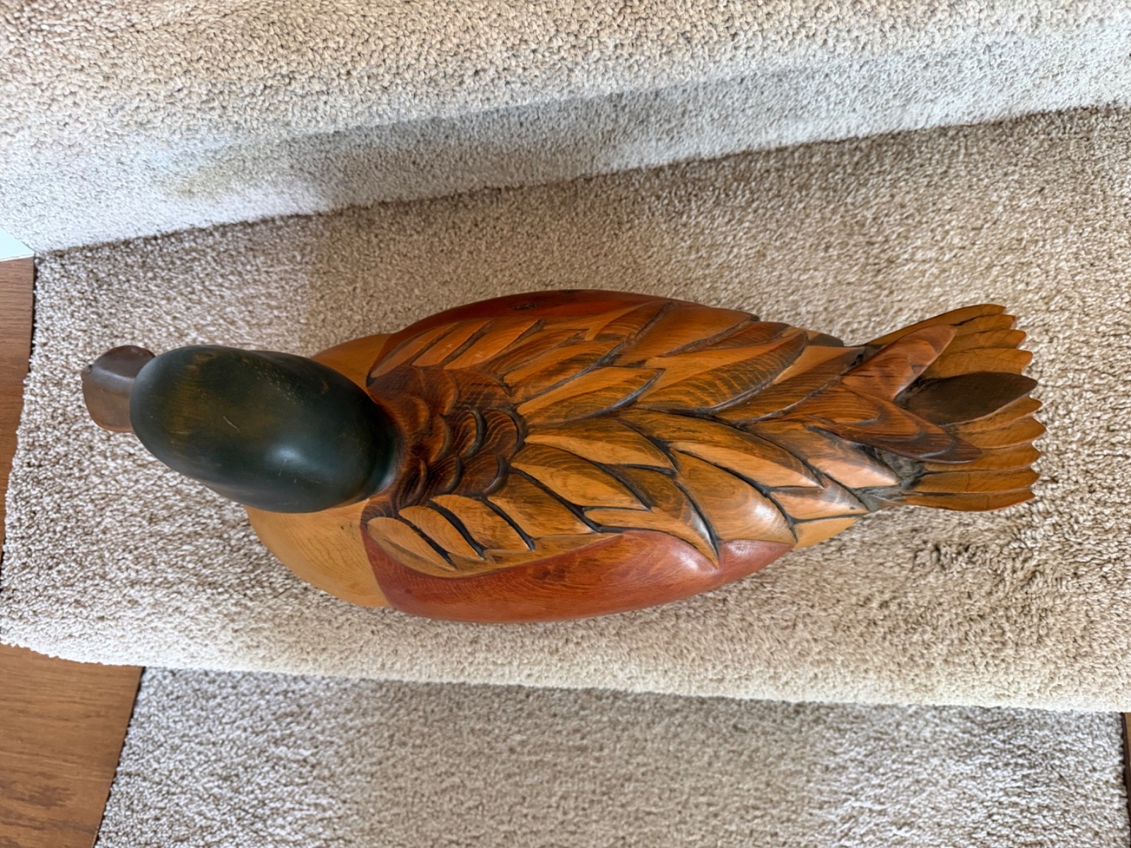 Tom Taber Shoveler Decoy, Ducks Unlimited Special Edition Medalion from 1988