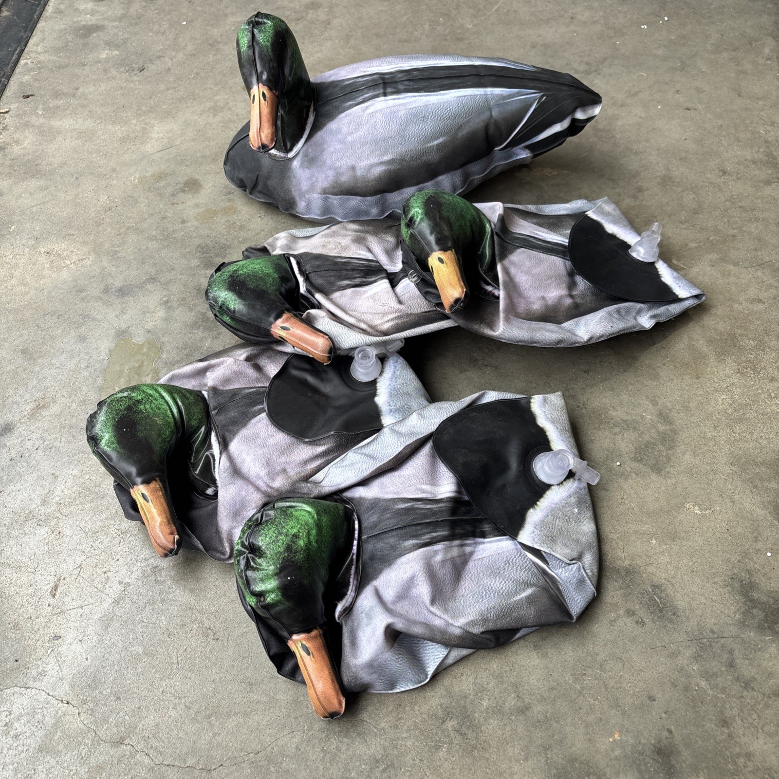 Featherlite Inflatable Rubber Duck Mallard Decoy Cherokee Sports ( Set of 5 )