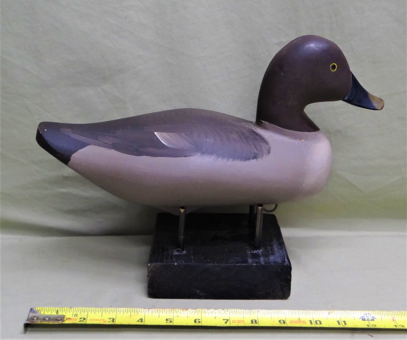 John Meredith, Worton, Md., Goldeneye Hen, Working Decoy, Signed