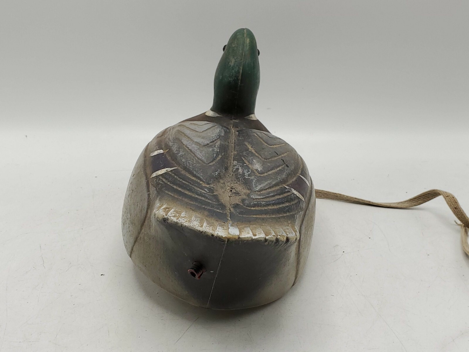 Vintage Plasti Duk Male Mallard Duck Decoy S10 w/ Weight Neumann & Bennetts Inc.