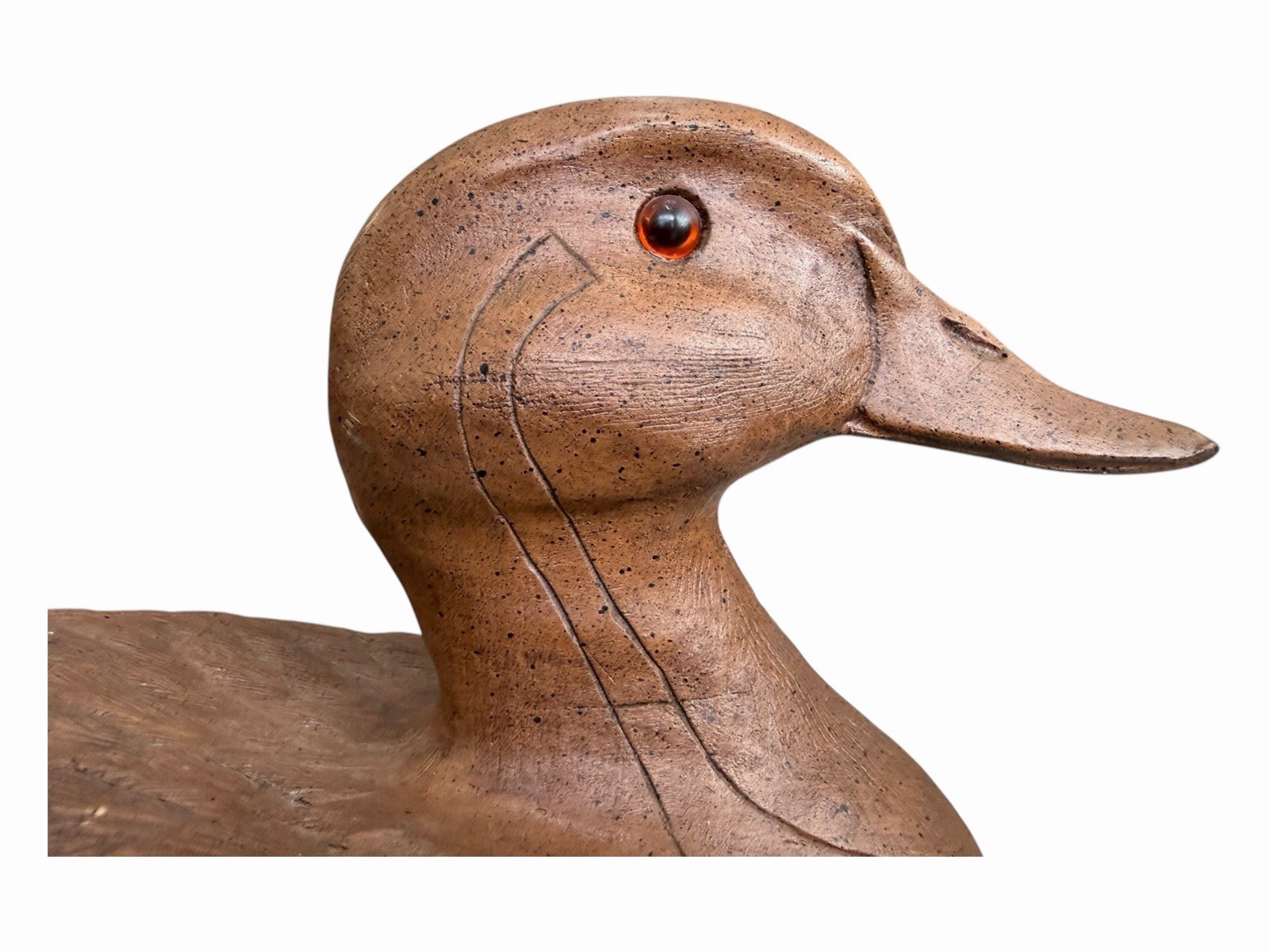 Duck Decoy Composite Numbered #1020 Shelf Sitter 14.5″ L x 5.25″ W x 7″ H