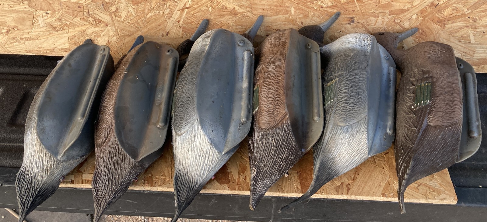 Vintage NEUMANN-BENNETT Plasti-Duk Textured PINTAIL Inflatable Decoys Lot Of 5