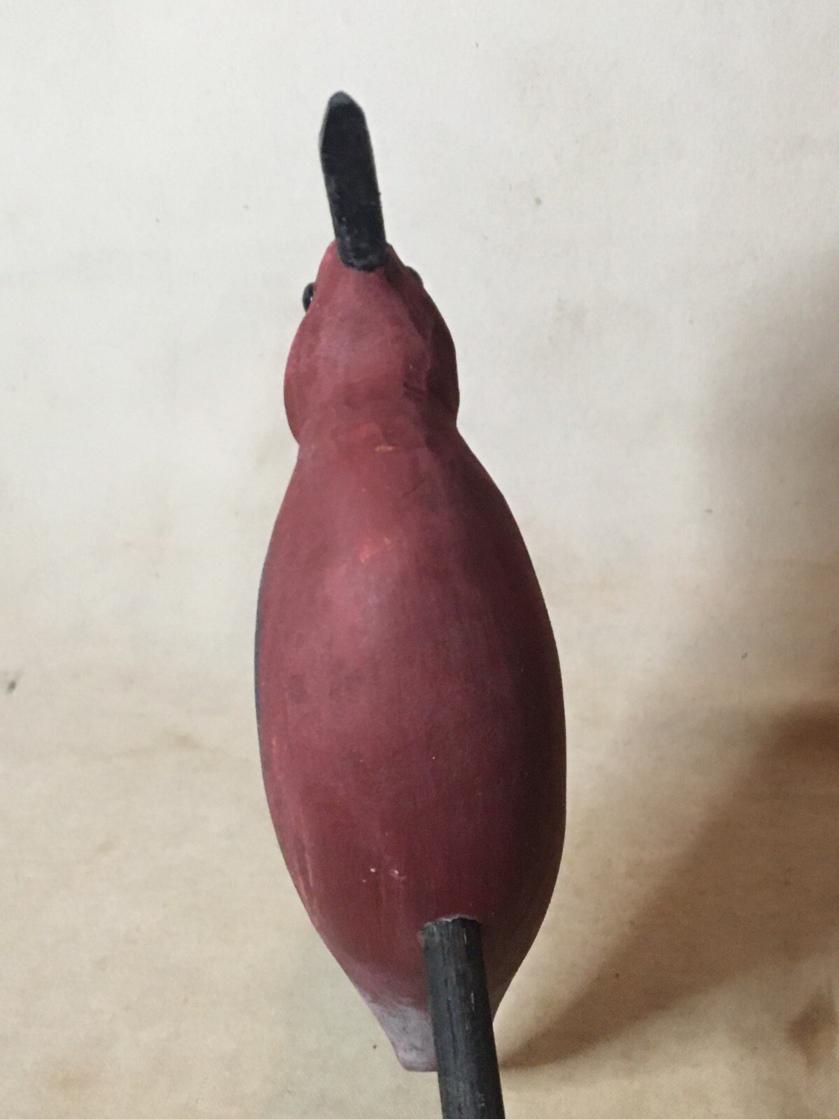 RED KNOT SHOREBIRD DECOY HUNTING CARVED WOOD VINTAGE