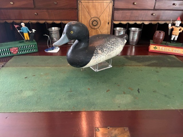 Vintage Bluebill Drake Decoy attributed to Charlie Bryan Middle River, Maryland