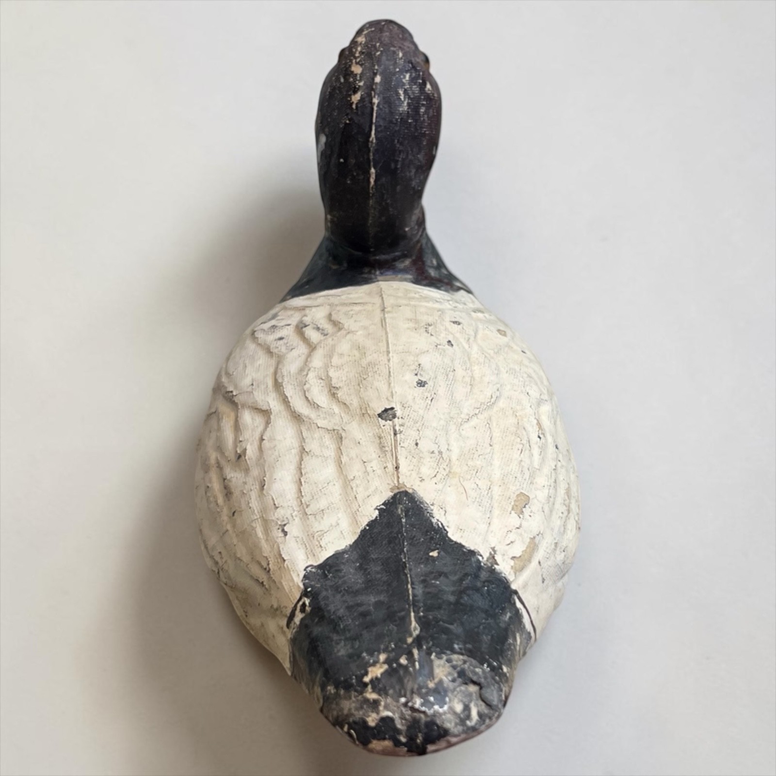Vintage Duck Hunting Decoy~Victor Veri-Lite Paper Mache~Stamped 1946 (290)