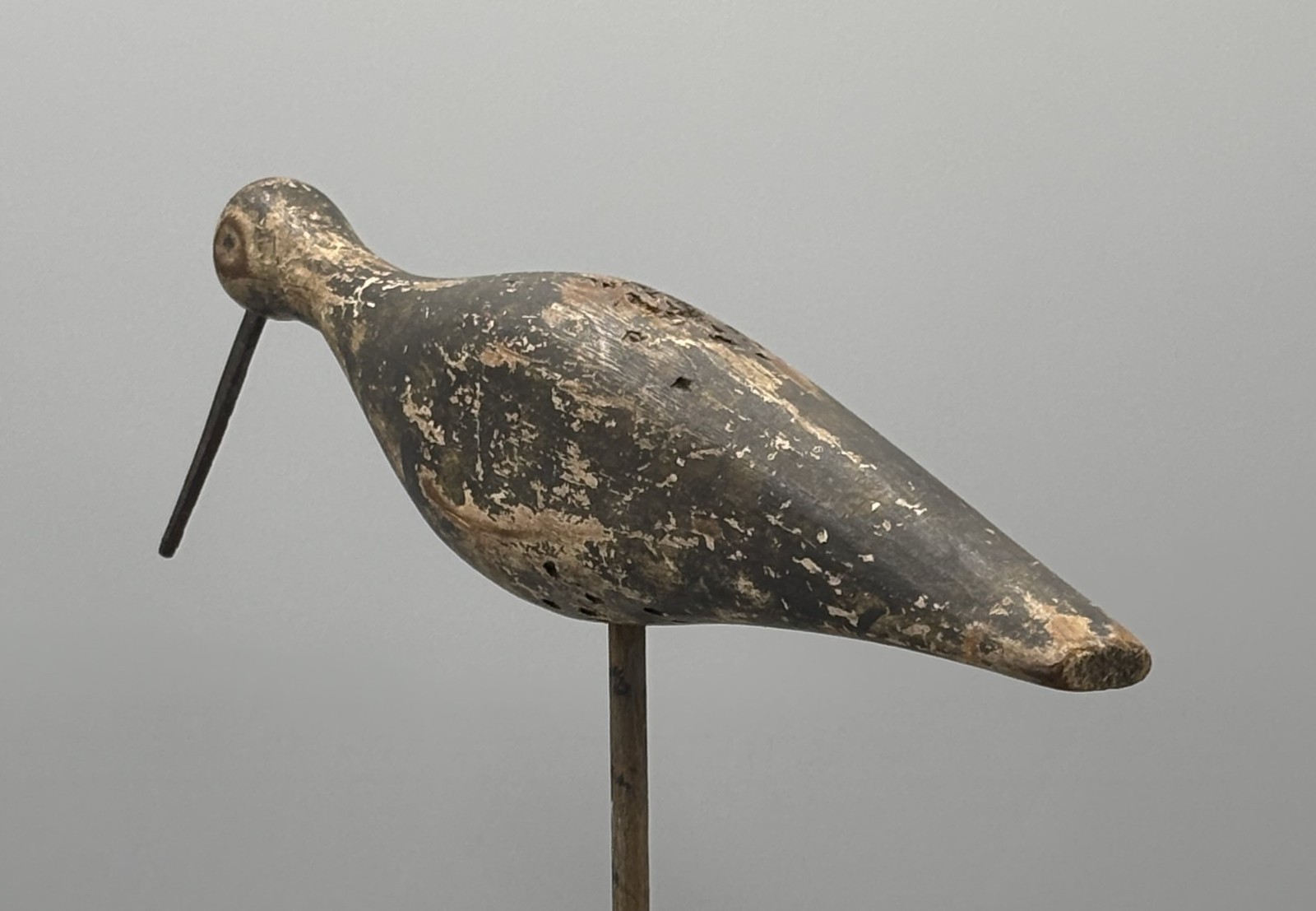 FEEDING POSITION LESSER YELLOWLEGS ANTIQUE SHOREBIRD DECOY